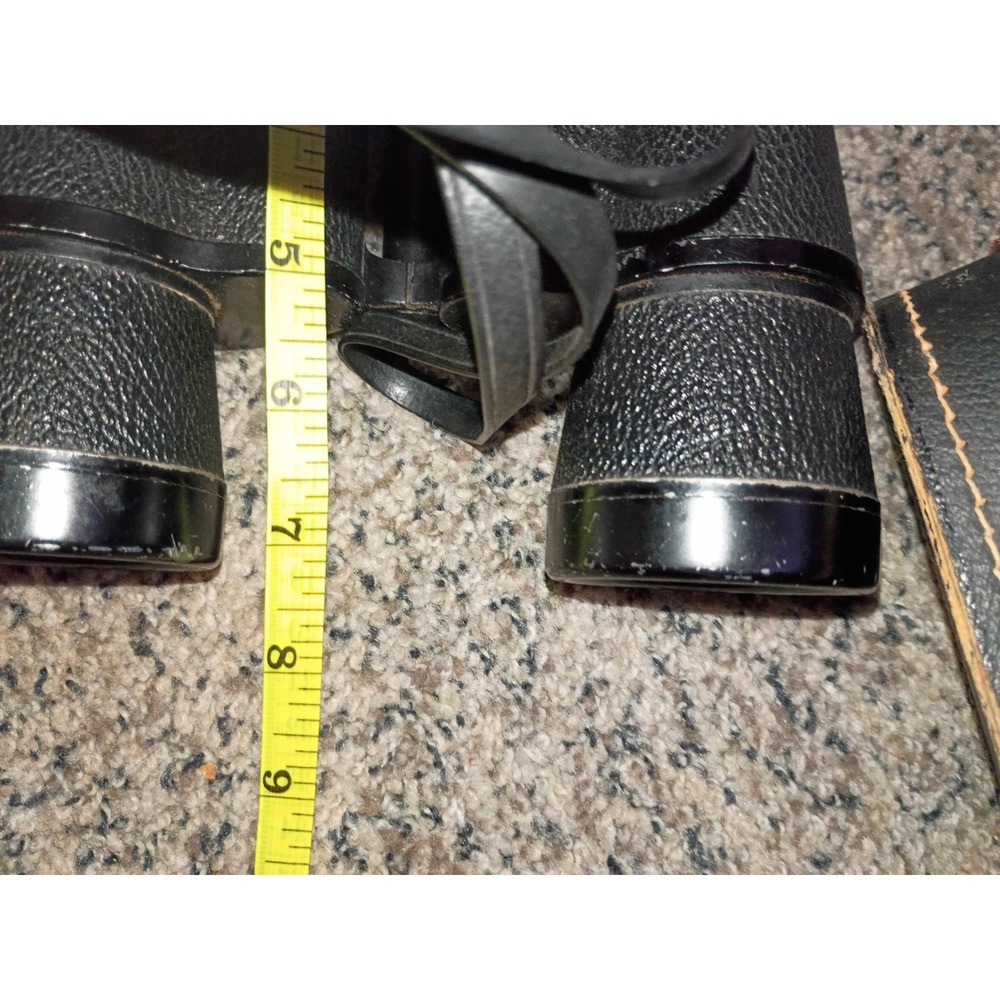 Vintage Gold Crest Coated Binoculars With Hard case Red Lining  7x50 - Picture 13 of 15
